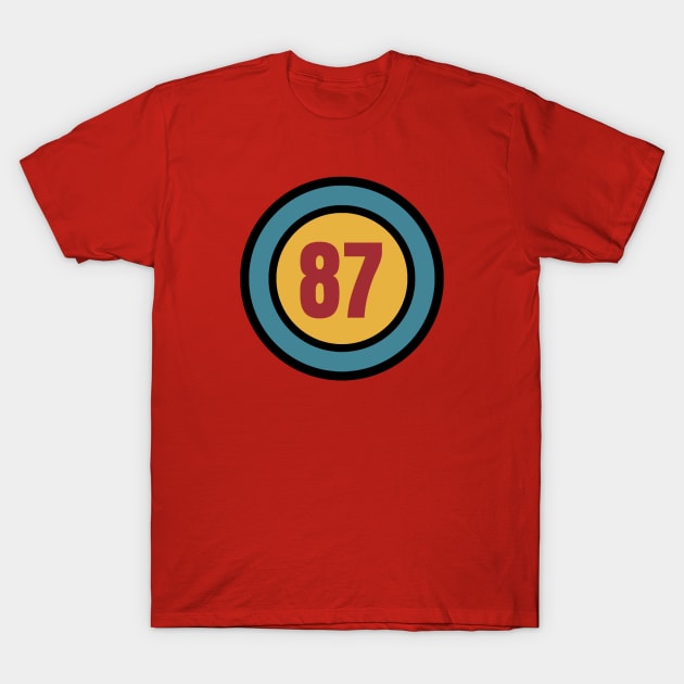 The Number 87 - eighty seven - eighty seventh - 87th T-Shirt by Siren Seventy One